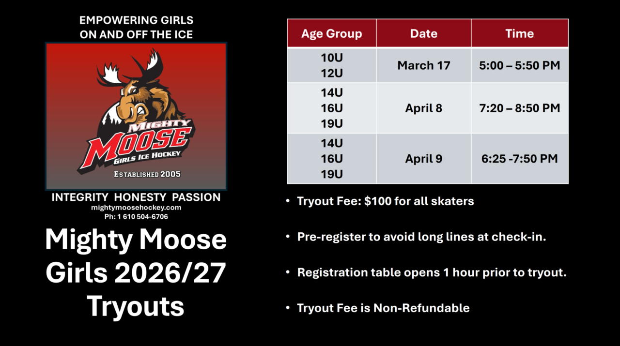 2026-2027 Girls Tryouts Web Announcement